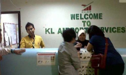 Inilah counter tiger air di airport LCCT, Kuala Lumpur (foto :windykristhanti)