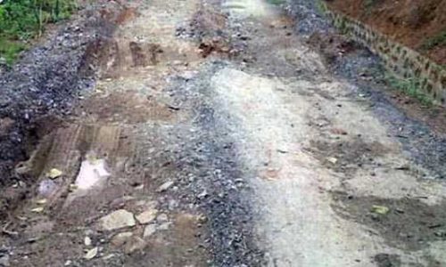 Kondisi jalan rusak Ende-Nuabosi (foto: ist)