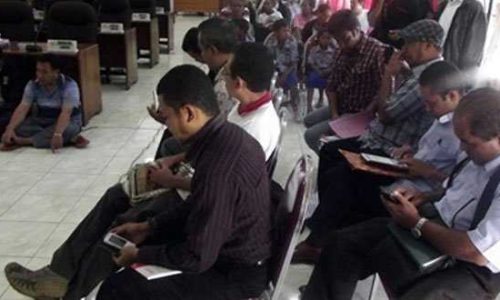 Aktivis G-Prok saat berada di DPRD Belu (foto: felixali)