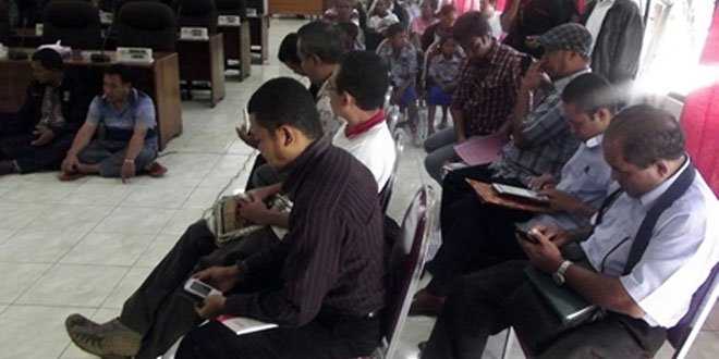 Aktivis G-Prok saat berada di DPRD Belu (foto: felixali)