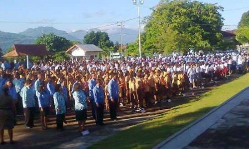 Upacara Hardiknas di Kabupaten Flores Timur (foto: masankian)