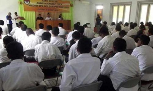 Rapat Evaluasi Panwas Kabupaten Belu (foto: felixali)