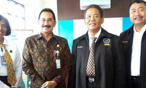 Bupati Badung, Anak Agung Gede Agung bersama BNN Pusat (foto: kresia)