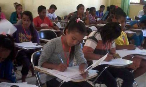 Suasana Pelatihan Jurnalisme untuk siswa/i di Flotim (foto: masankian)