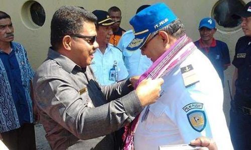 Rombongan di jemput Wabup Lembata, Viktor Mado