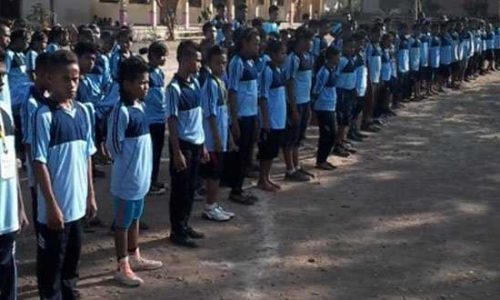 Kegiatan lomba bulan bahasa di SATAP RIANGOIHO (foto:masankian)