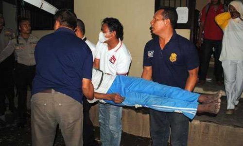 Gaspar Molan saat di bawah ke rumah sakit (foto: nobemaking)