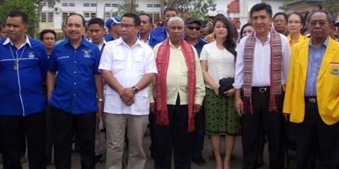 Paket ‘Sahabat’ bersama Petinggi Partai Pendukung saat berada di Belu