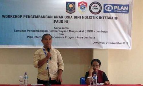 Foto : Muhhamad Thamrin, saat membuka kegiatan PAUD HI (foto: taribaik)