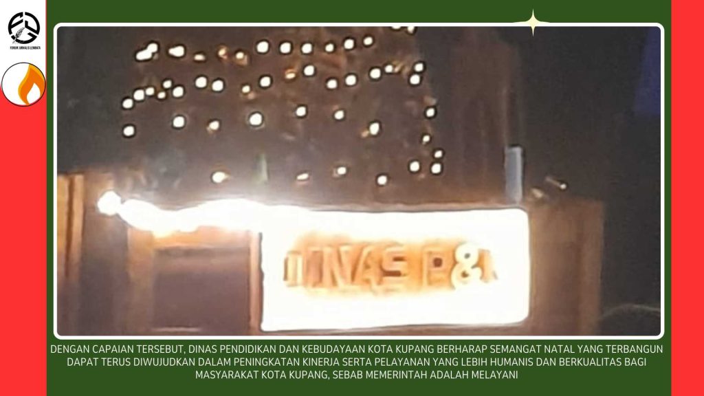 Pohon Natal Dinas P dan K Kota Kupang Sabet Juara Favorit Tingkat Kota