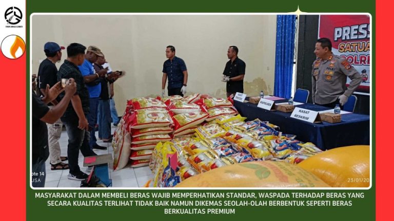 Rugikan Konsumen, Polres Lembata Berhasil Bongkar Kasus Beras Dengan Merek Palsu di Lembata