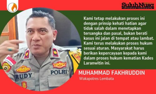 Ama Raya Apresiasi Polres Lembata, Besok Otopsi Jenasah Kades Laranwutun Dilakukan