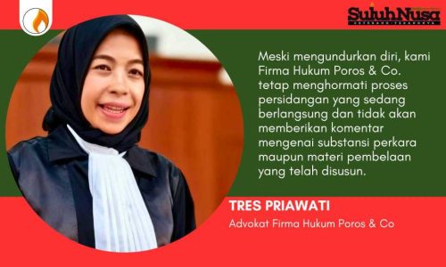 Tim Kuasa Hukum Poros & Co Mundur dari Pendampingan Terdakwa Vanessa, Ungkap Ada Intervensi Pihak Ketiga