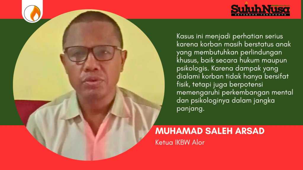 Ketua IKBW Alor: Korban Masih Anak, Tidak Ada Ruang Restorative Justice dalam Kasus Ini