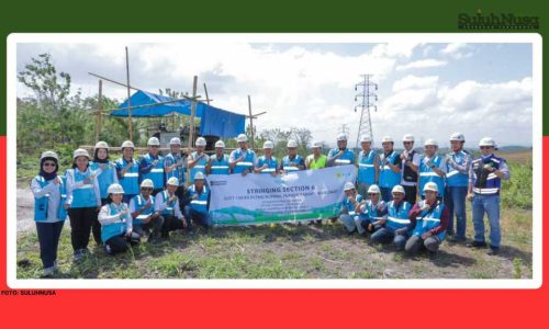 PLN UIP Nusra Rampungkan Stringing Section 6 SUTT 150 kV PLTMG Kupang Peaker/Panaf – Naibonat